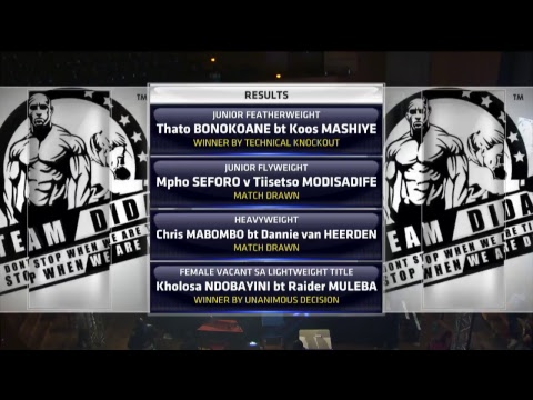 DIDA BOXING April 2017 professional fight night